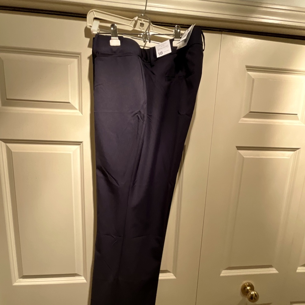 Perfect drape mid-rise straight leg pants